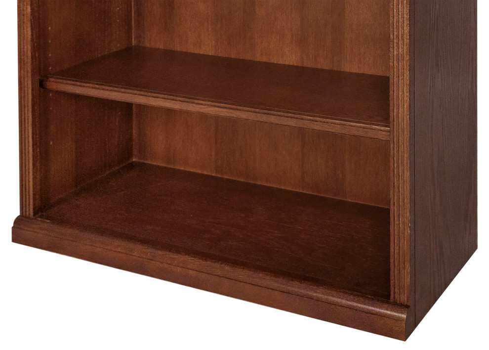 Martin Furniture Huntington Oxford 84 quotOpen Bookcase (Burnish)   Traditional   Bookcases   by Martin Furniture  Houzz