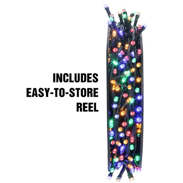 Syncfun 240 LED Cool White Christmas Lights Outdoor，78.4 FT on Reel，Green Wire String Lights