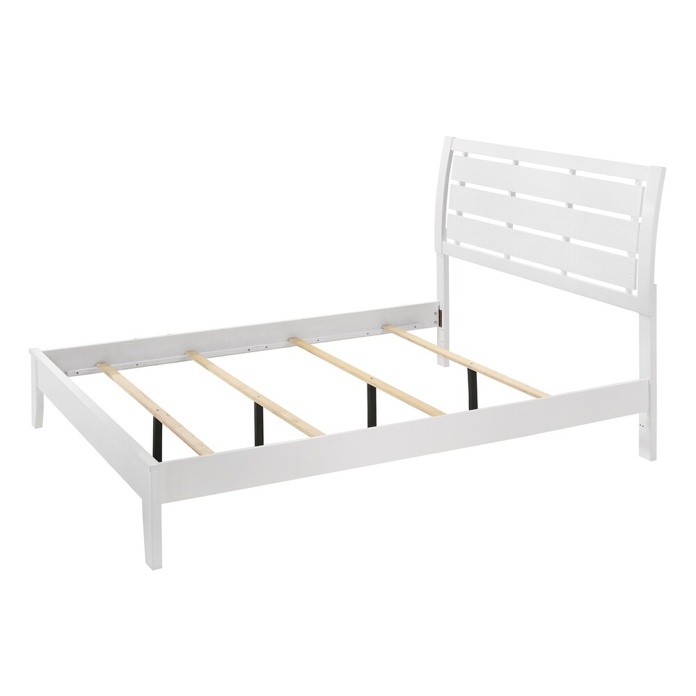 Idell 6 Piece White Sleigh Bedroom Set