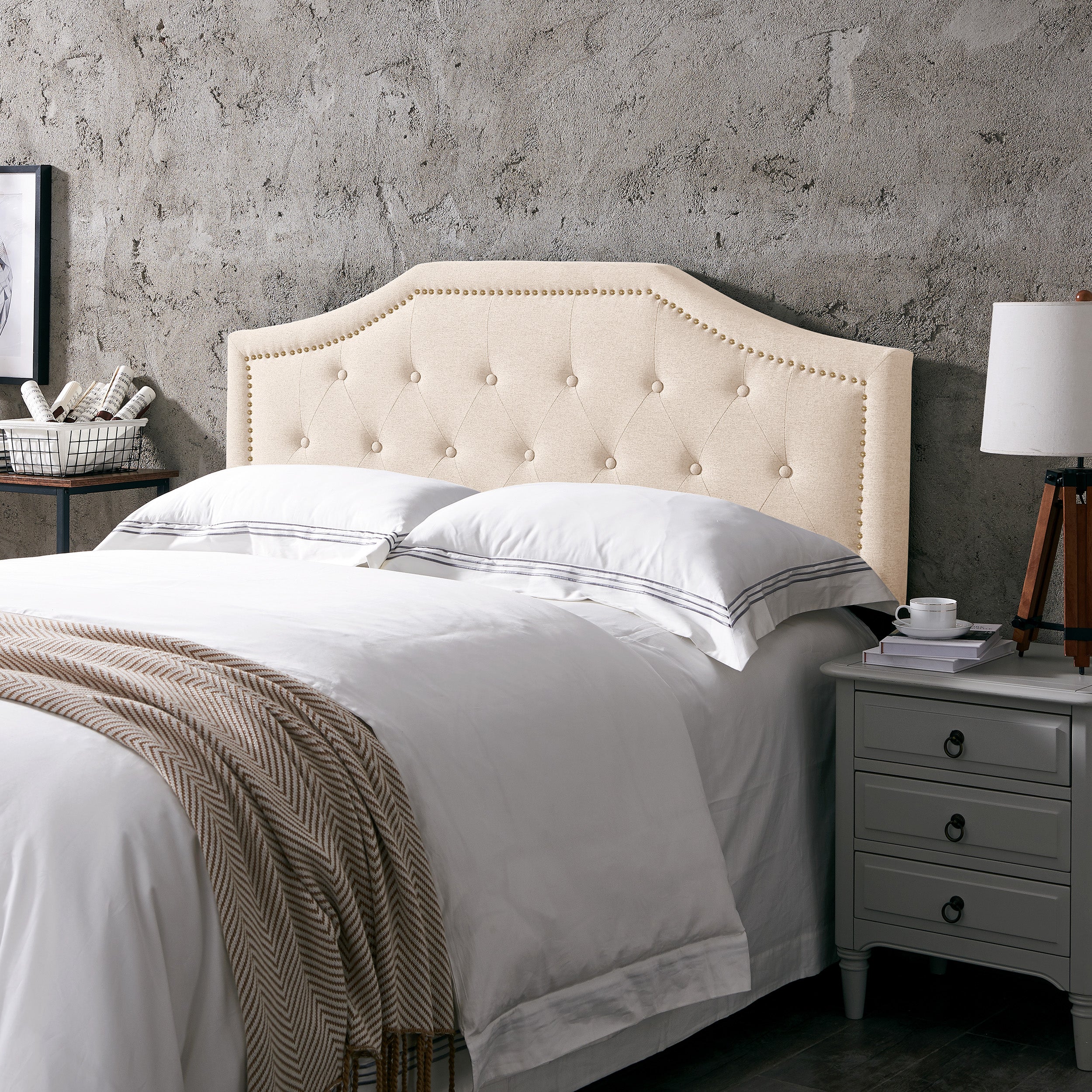 Renee Contemporary Upholstered Headboard