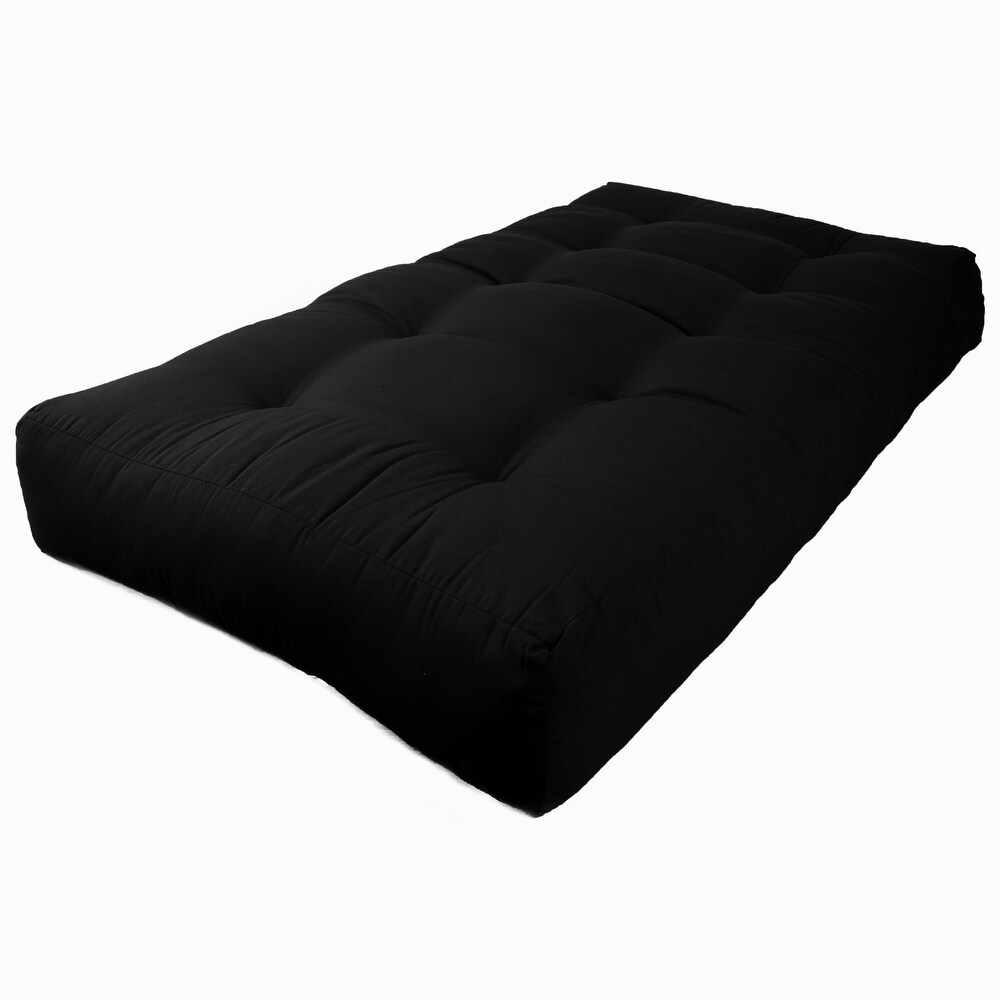 9 inch Thick Twill Futon Mattress (Twin  Full  or Queen)