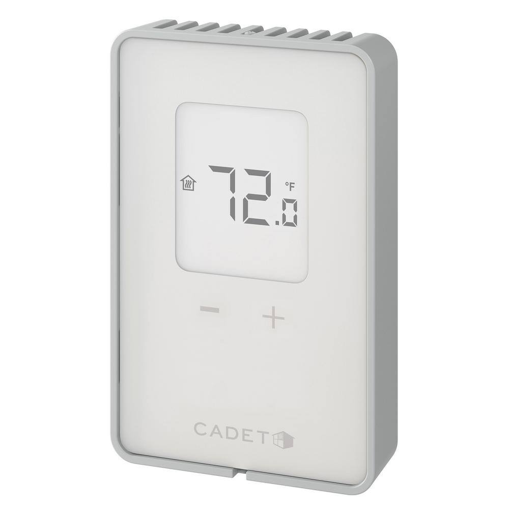 Cadet Double-pole 15 Amp Line Voltaage 120240208-volt TEN Non-programmable Electronic Wall Thermostat in White TEN362DW