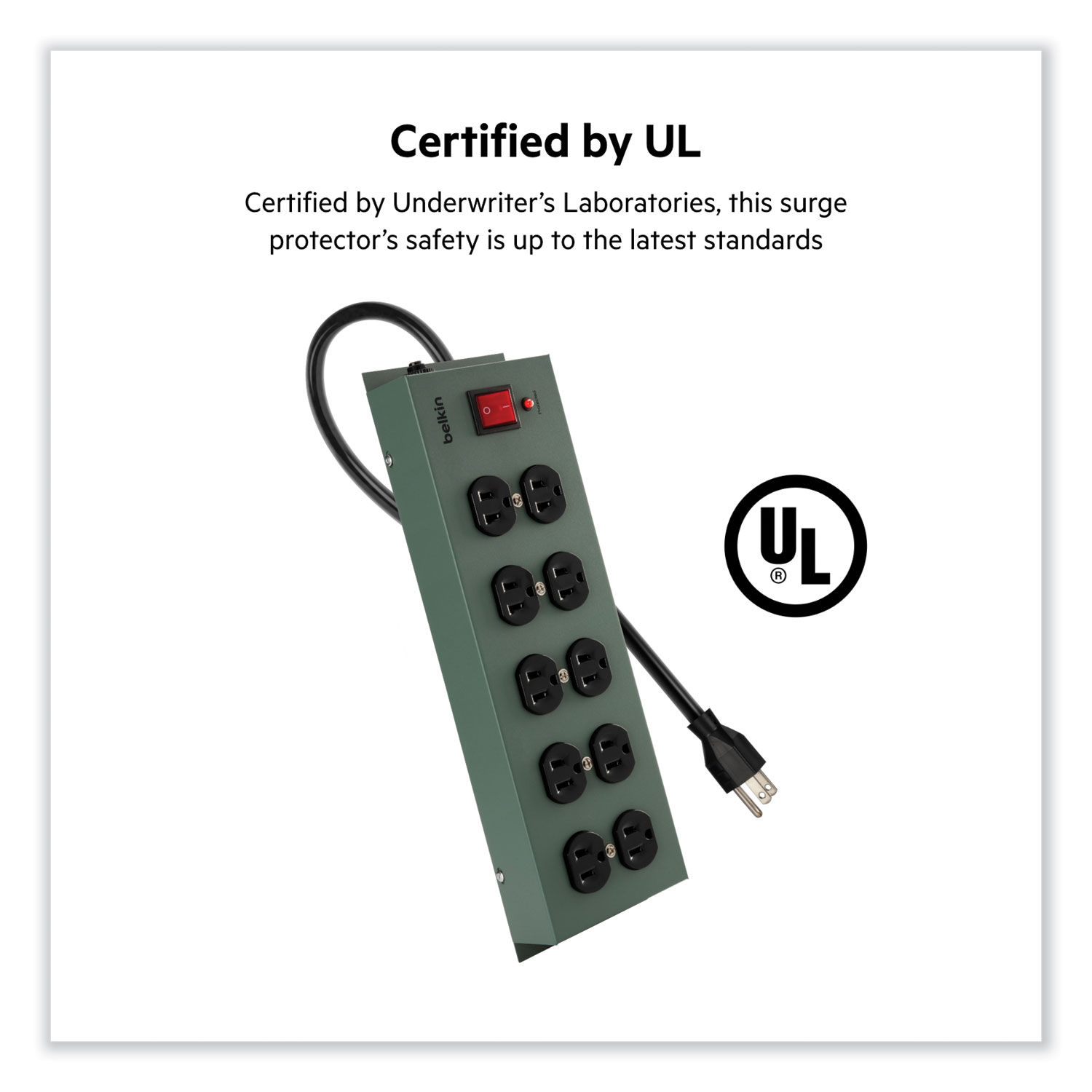 Metal SurgeMaster Surge Protector by Belkinandreg; BLKF9D100015