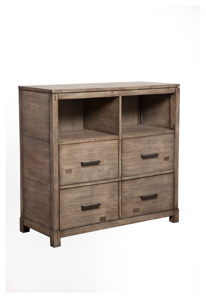 Sydney Tv Media Chest  Weathered Gray   Farmhouse   Entertainment Centers And Tv Stands   by Skyline Decor  Houzz