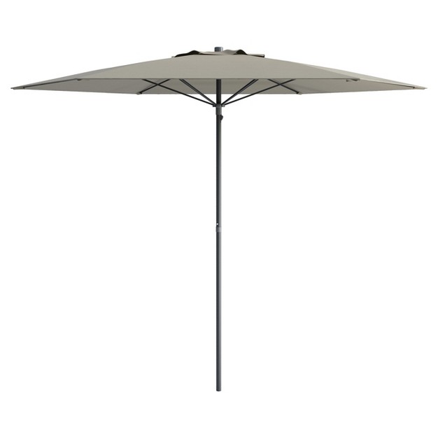 7 5 x27 X 7 5 x27 Uv And Wind Resistant Beach patio Umbrella Gray Corliving