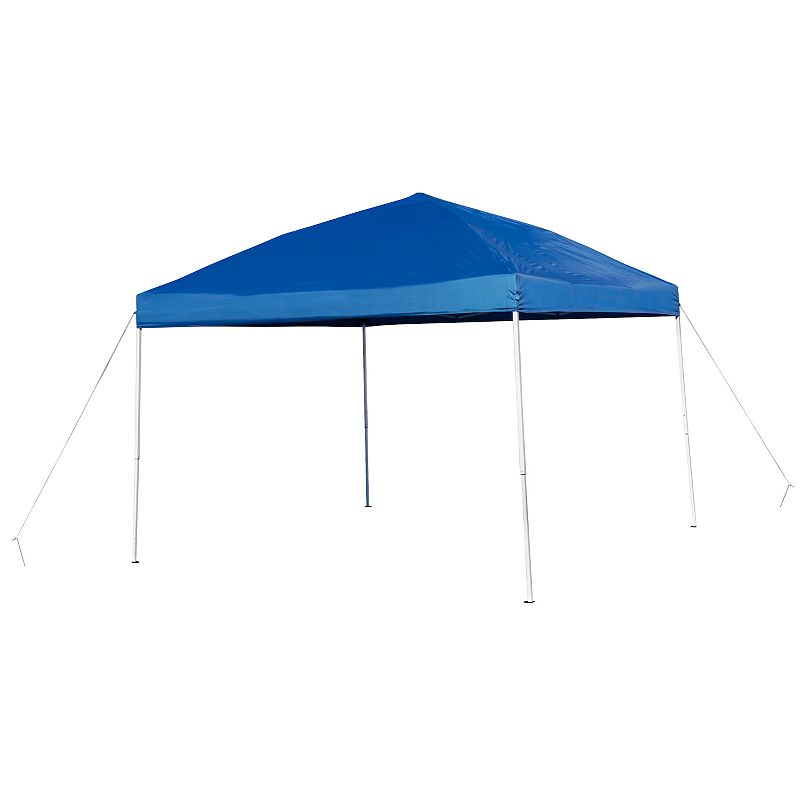 Flash Furniture Otis 10' x 10' Portable Pop-Up Canopy Tent with Folding Table and 4 Folding Chairs Set