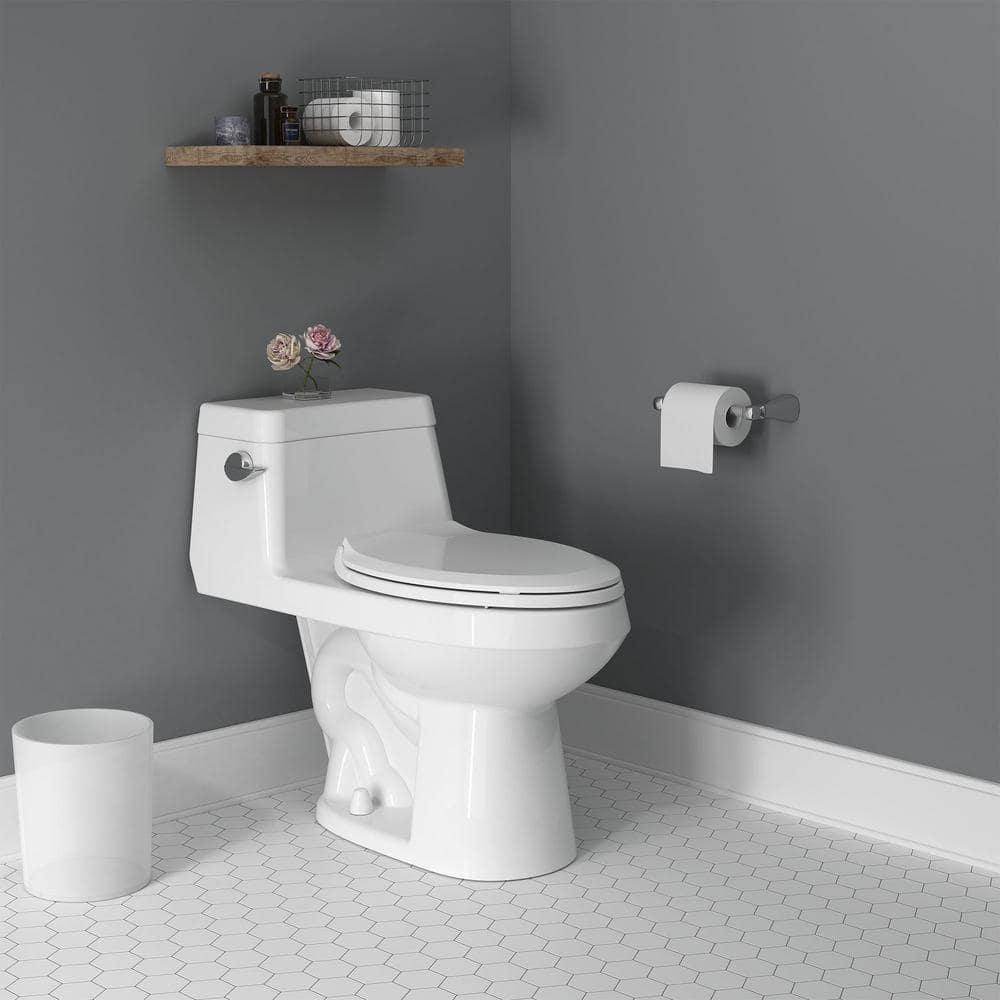 American Standard Colony 1Piece 128 GPF Single Flush Elongated Toilet in White Seat Included