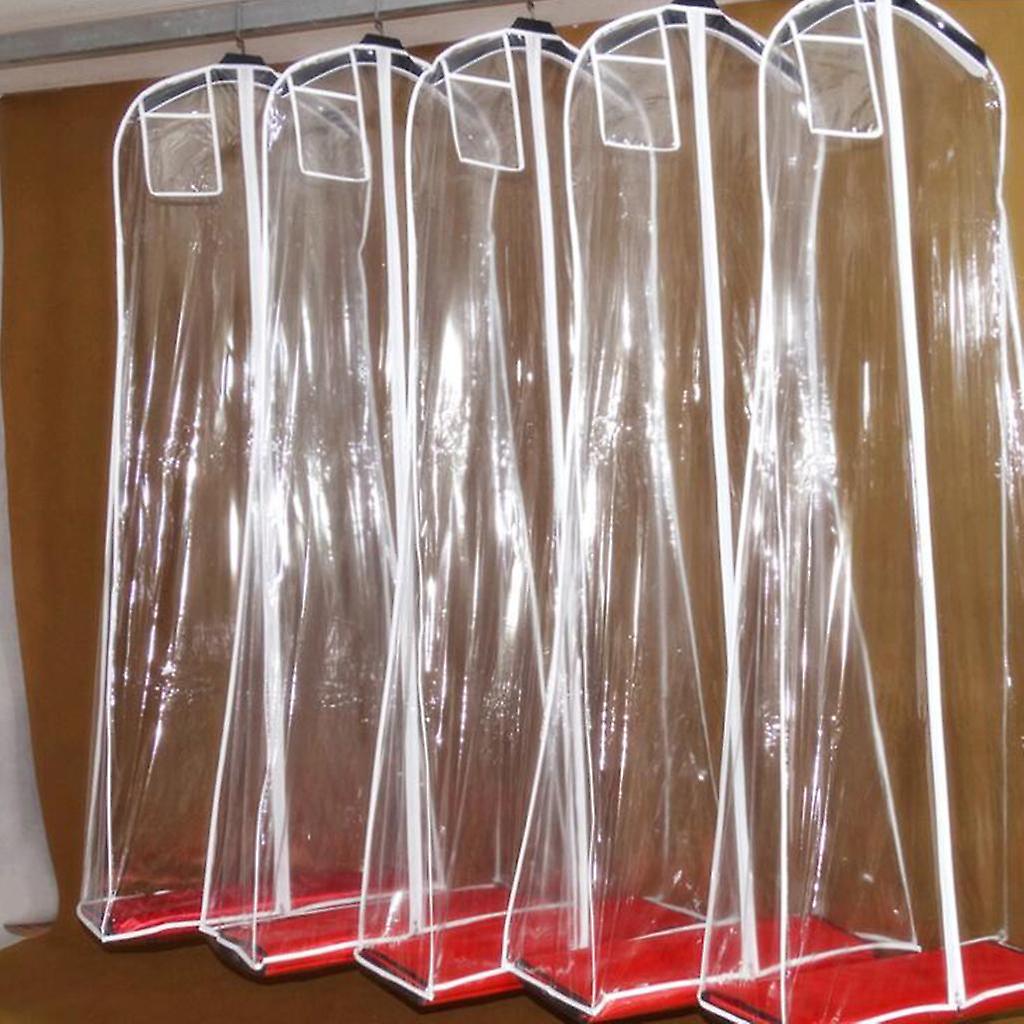 2xclear Wedding Gown Dress Garment Bag Travel Garment Cover 200 X 70 X 30cm