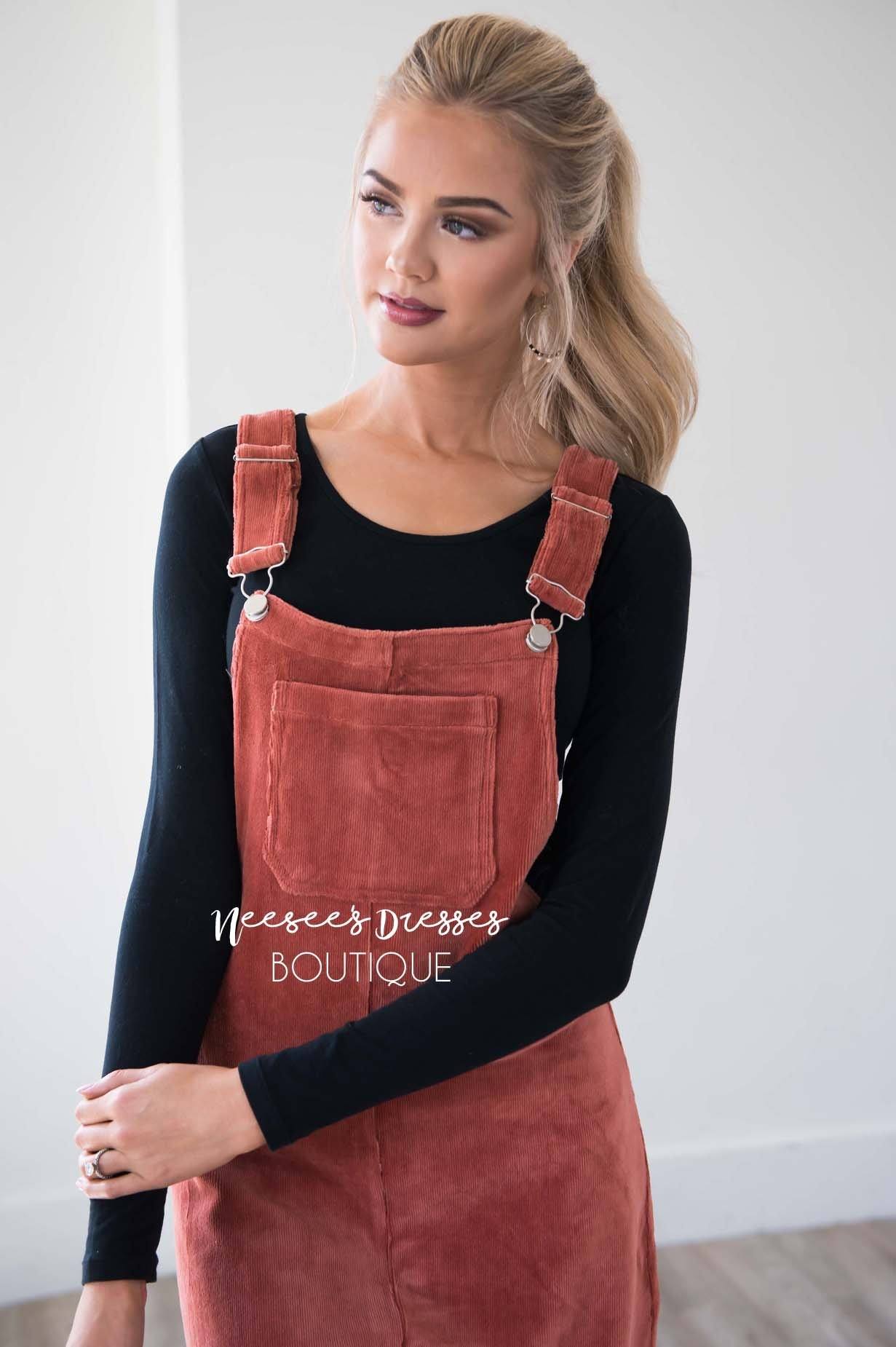 The Desta Corduroy Overall Dress