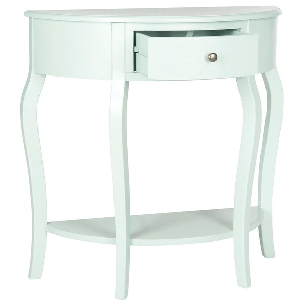 SAFAVIEH Jan Demilune Celedon Small Console - 32.7