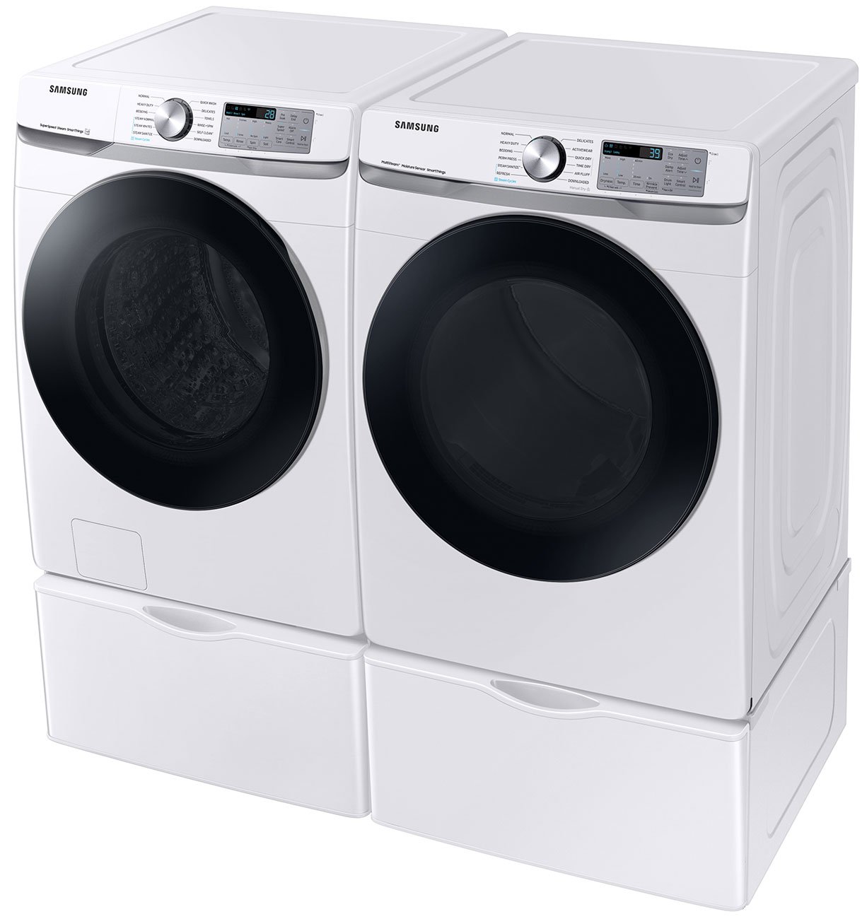  7.5 Cu. Ft. White Smart Gas Dryer With Steam Sanitize+