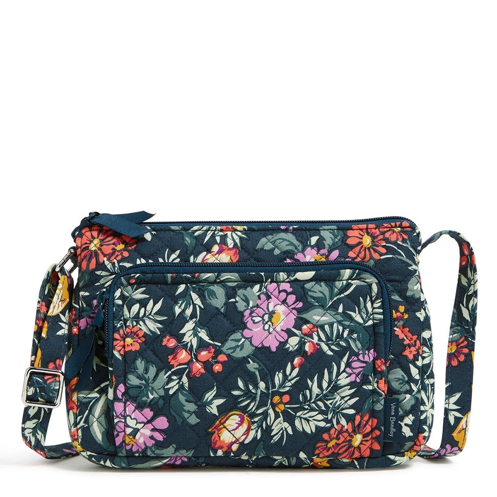 Vera Bradley  RFID Little Hipster in Fresh-Cut Floral Green