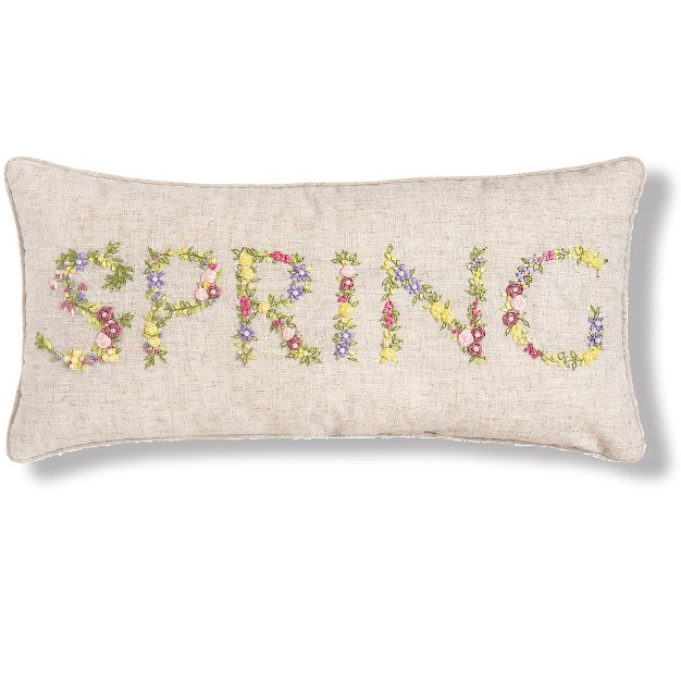 X 24 quot Spring Ribbon Art Throw Pillow