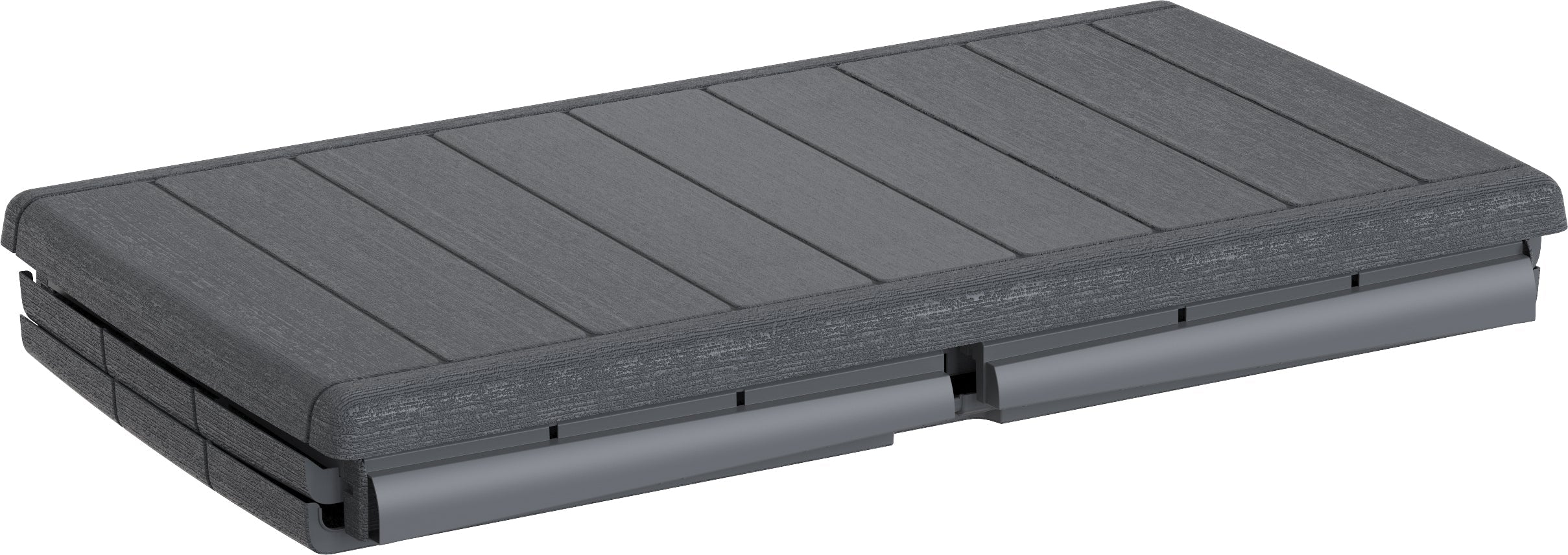 Duramax 110 Gallon Outdoor Gray Resin Deck Box for Patio and Garden