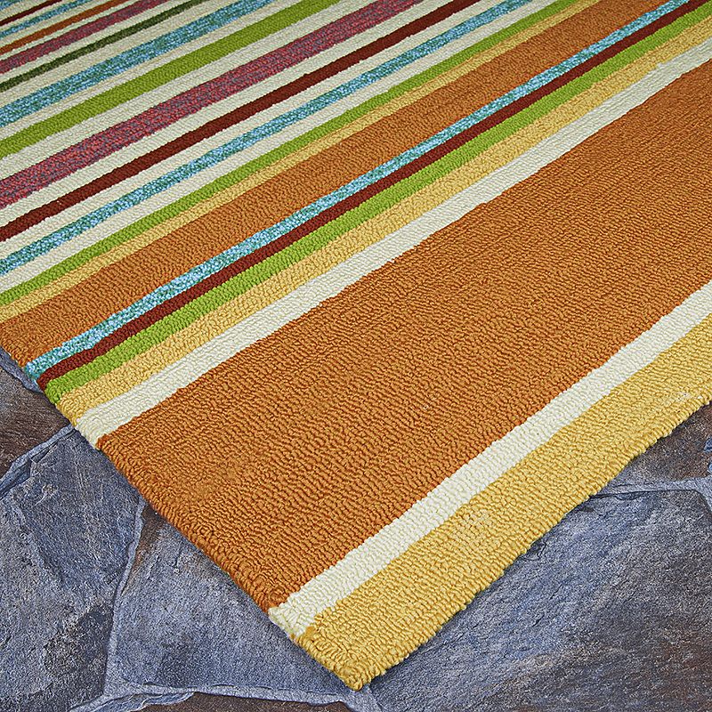 Couristan Covington Sherbet Striped Indoor Outdoor Rug