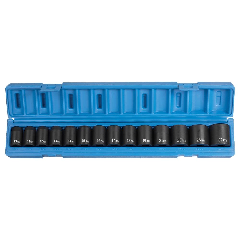 1/2 Drive 14 Piece Standard Metric Set ;