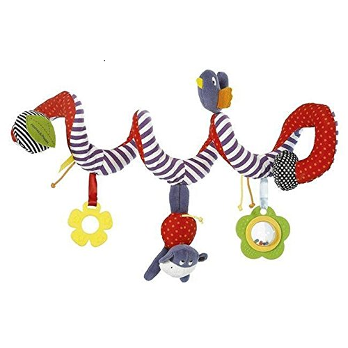 BeeSpring Kid Baby Crib Cot Pram Hanging Rattles Spiral Stroller Car Seat Toy