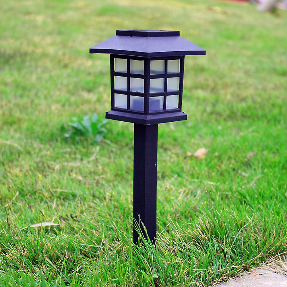 2pcs/set Leds Solar Powered Lawn Light Outdoor Landscape Lamp For Pathway Garden Patio Yard Decoration Warm White