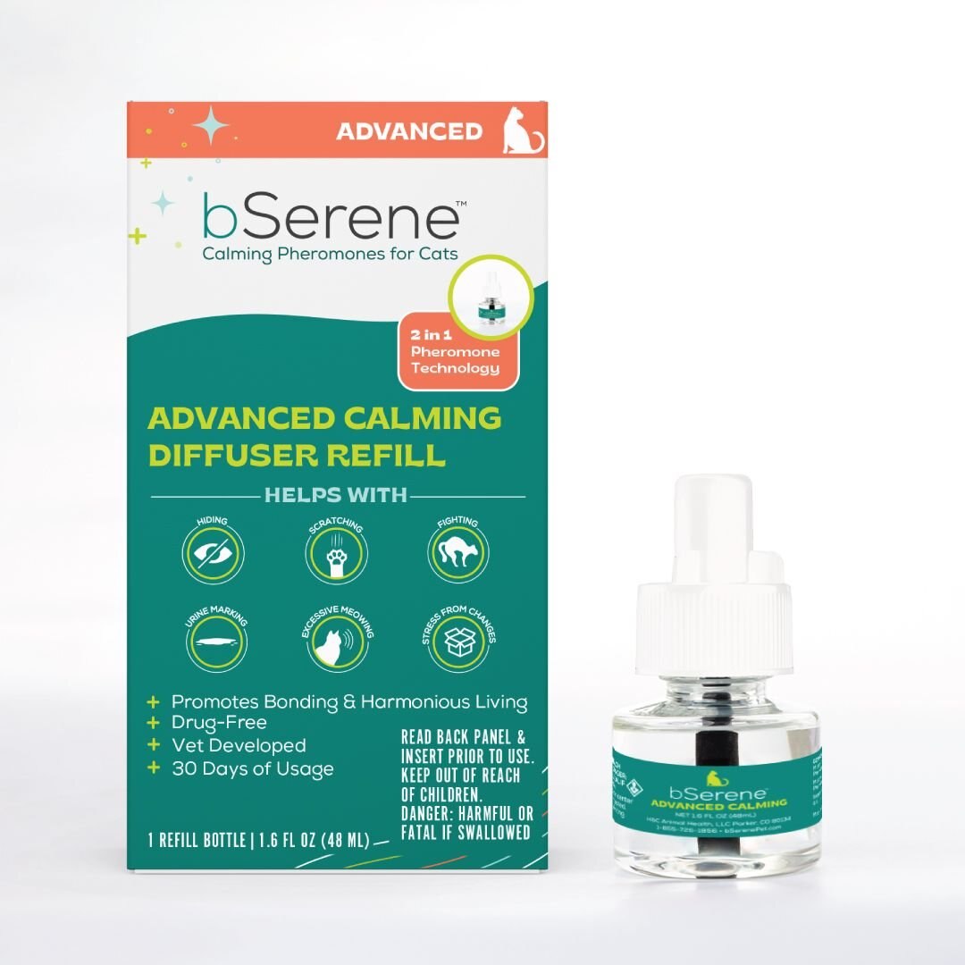 bSerene Advanced Cat Calming Pheromone Diffuser Refill