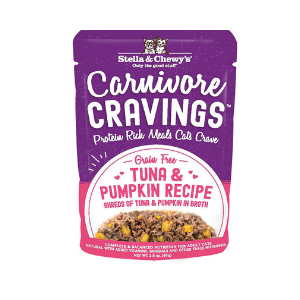 Stella and Chewy's Carnivore Cravings Tuna and Pumpkin Recipe Cat Food， 2.