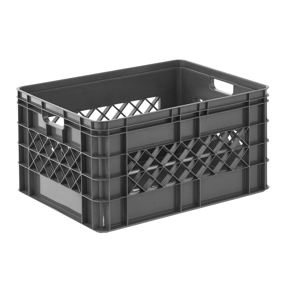 Grey Modular Stackable Crates