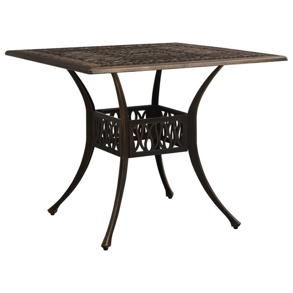 vidaXL Patio Table Bronze 35.4