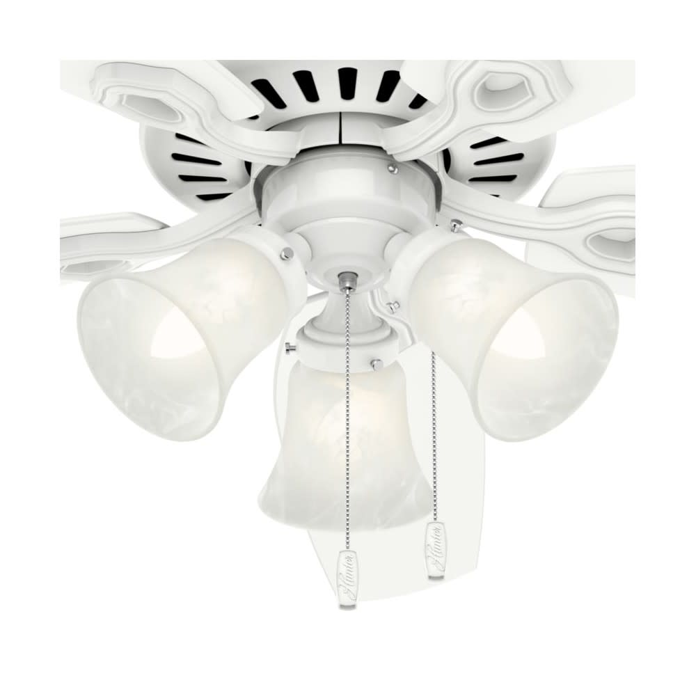 Hunter Builder Plus Ceiling Fan 52 Snow White Snow White ;