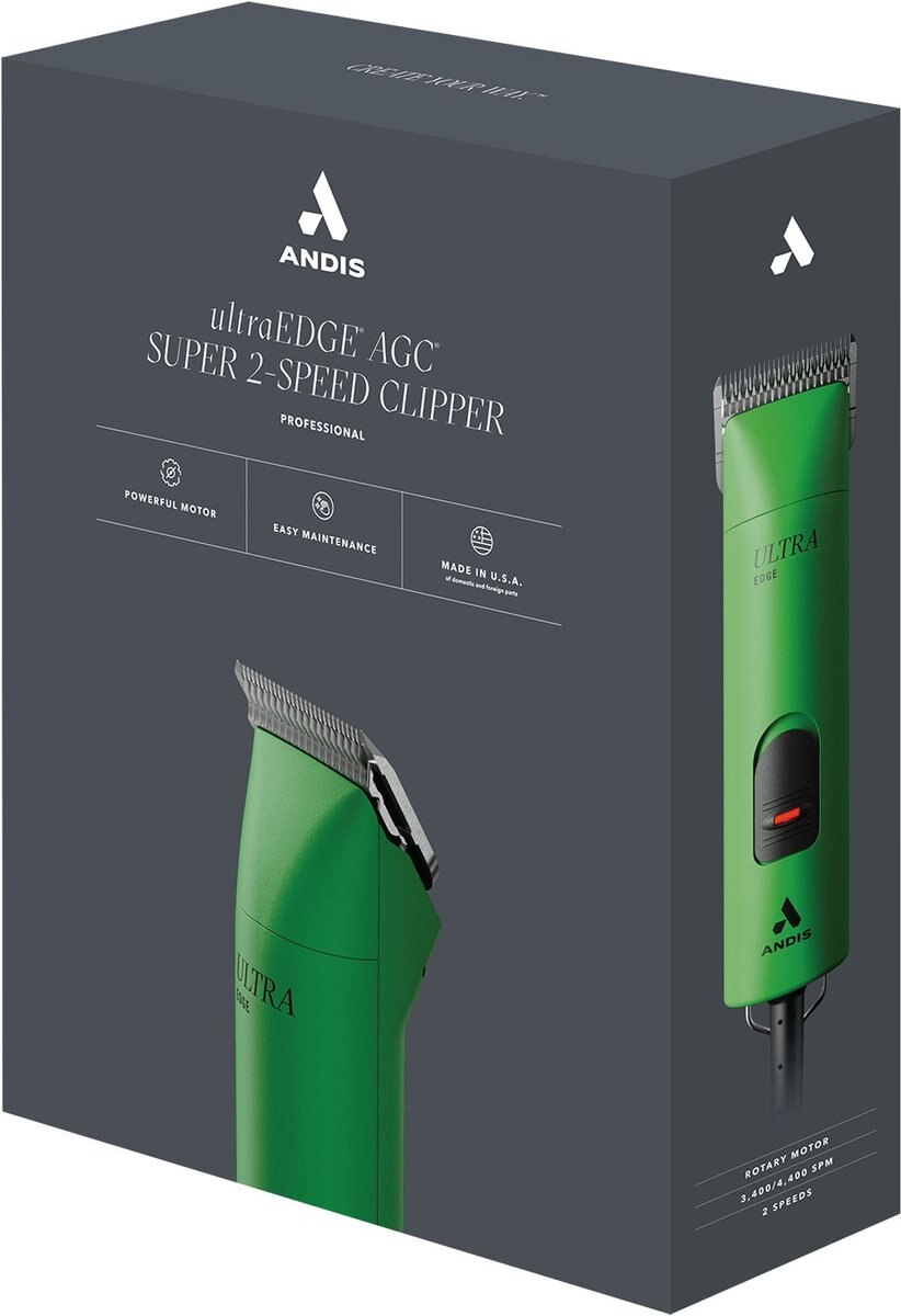 Andis AGC2 UltraEdge 2-Speed Detachable Blade Dog and Cat Hair Grooming Clipper