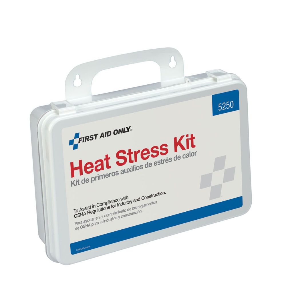 First Aid Only Heat Stress Kit Plastic Case ;