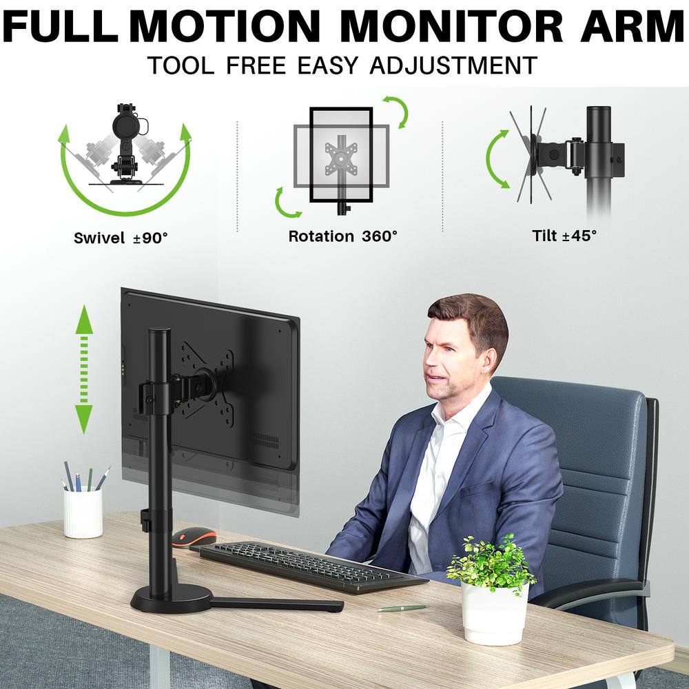 USX MOUNT Monitor Arm Desk Mount Fits for 13 in. - 27 in. Screen HAS405