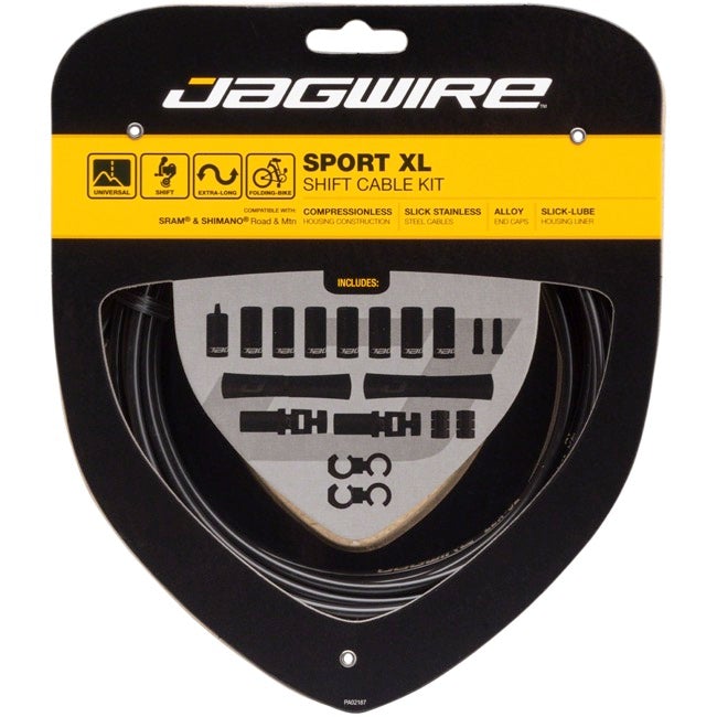 Jagwire Sport XL Shift Cable Kit - SRAM Shimano - Black