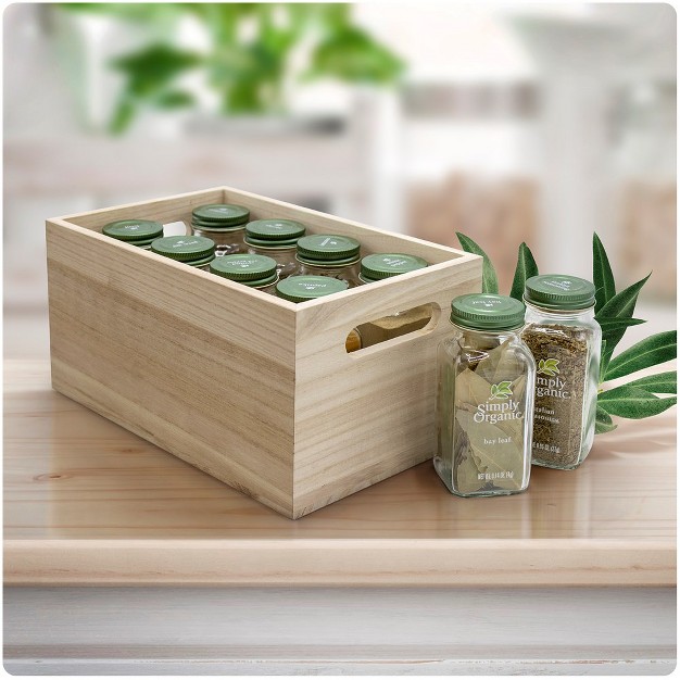 Sorbus Wood Crates Organizer Bins Wooden Box For Pantry Organizer Storage Closet Cabinet Organizers Containers For Organizing 3 piece Set