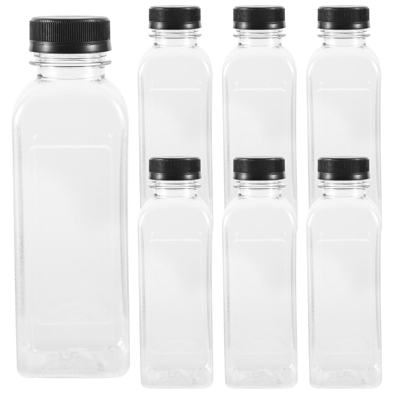 15pcs Empty Beverage Containers Plastic Juice Bottles With Lids For Or Juice Milk