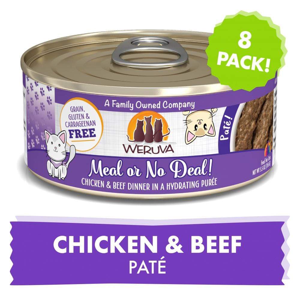 Weruva Classic Cat Pate Meal or No Deal! with Chicken and Beef Canned Ca