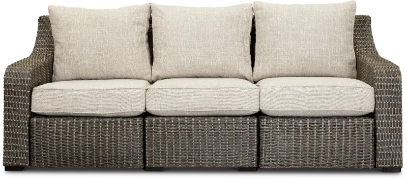 Lemans Woven Patio Sofa with Motion