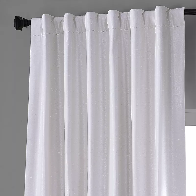 EFF Blackout 1-Panel Vintage Dupioni Hotel Curtain