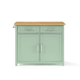 CROSLEY FURNITURE Tristan Mint Kitchen Island CF3034NA-MN