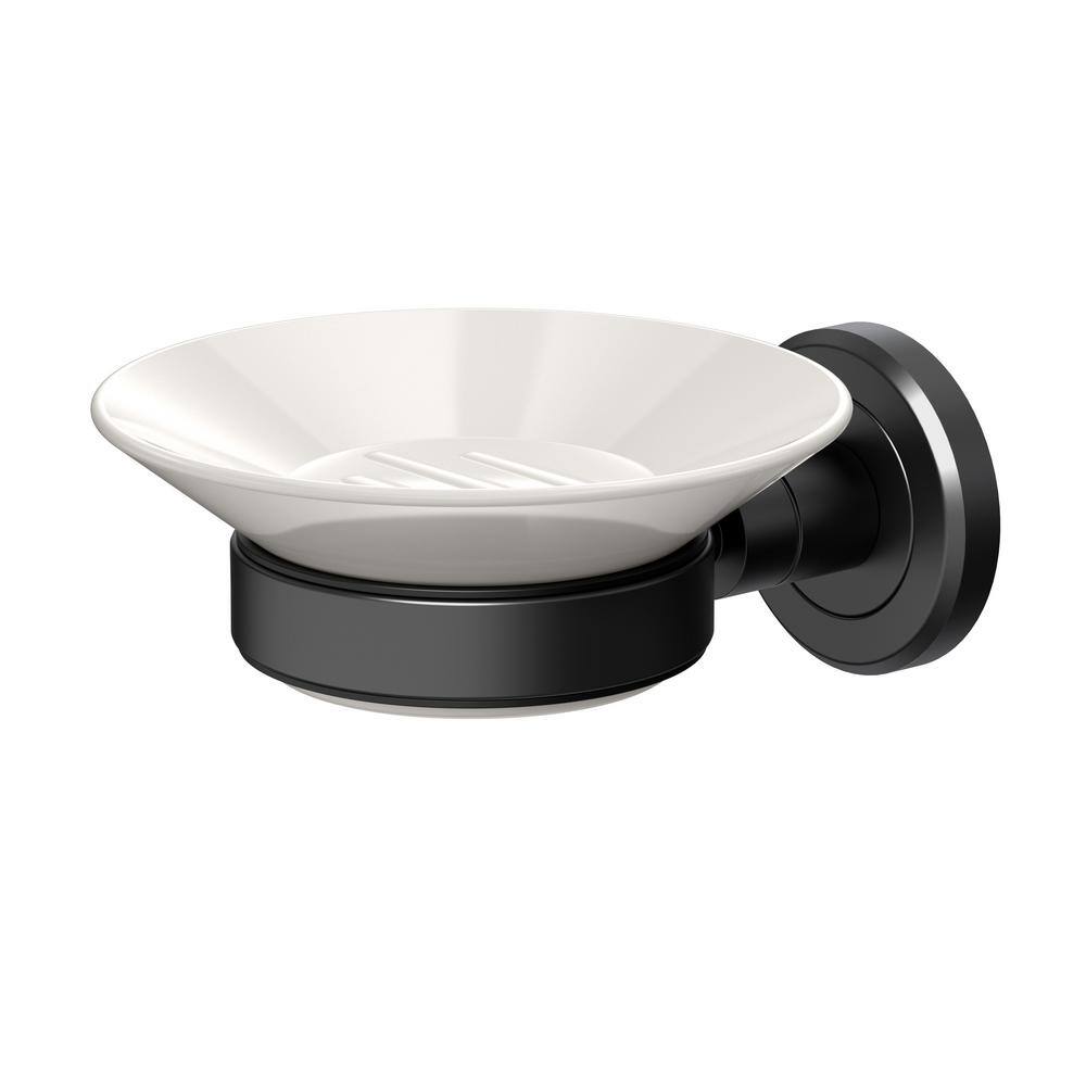 Gatco Latitude II Soap Dish Holder in Matte Black 1940MX