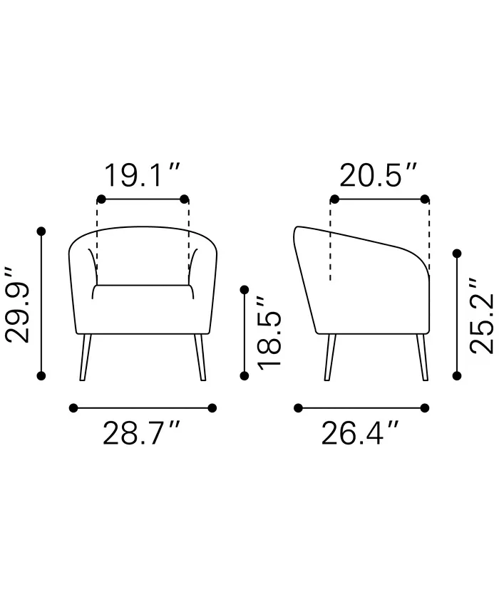 Zuo Sherpa Accent Chair