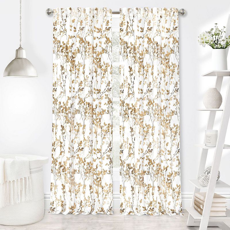 Achim Misty Back Tab Window Curtain Panel