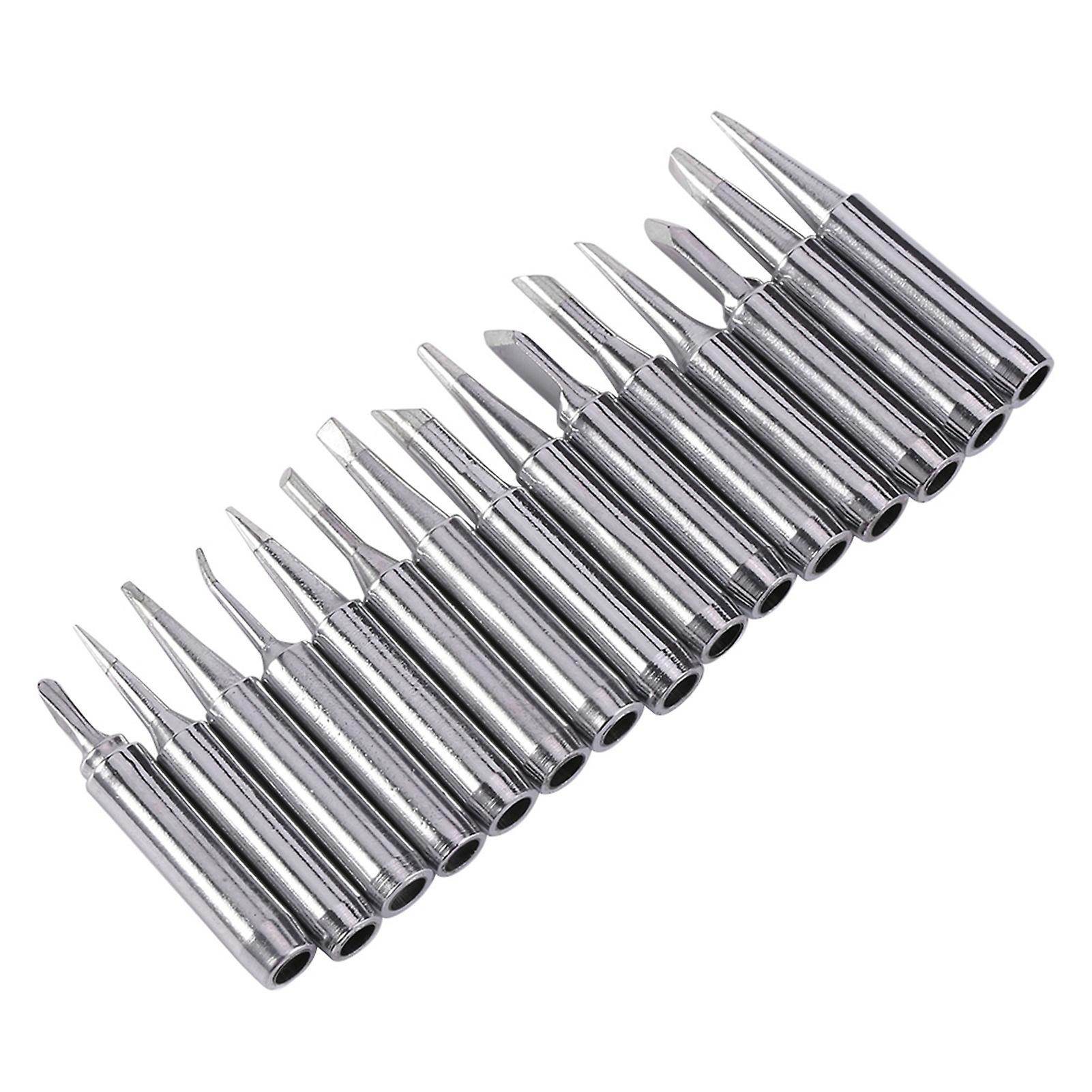 15/pcs Lead Free Solder Tip Set Iron Tips 900m-t For 936， 937， 938， 969 Soldering Station