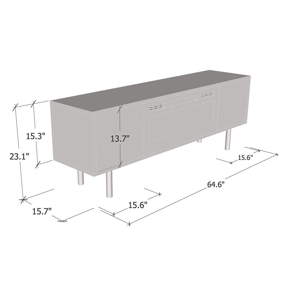 Goldie BL EF Electric Fireplace 65\