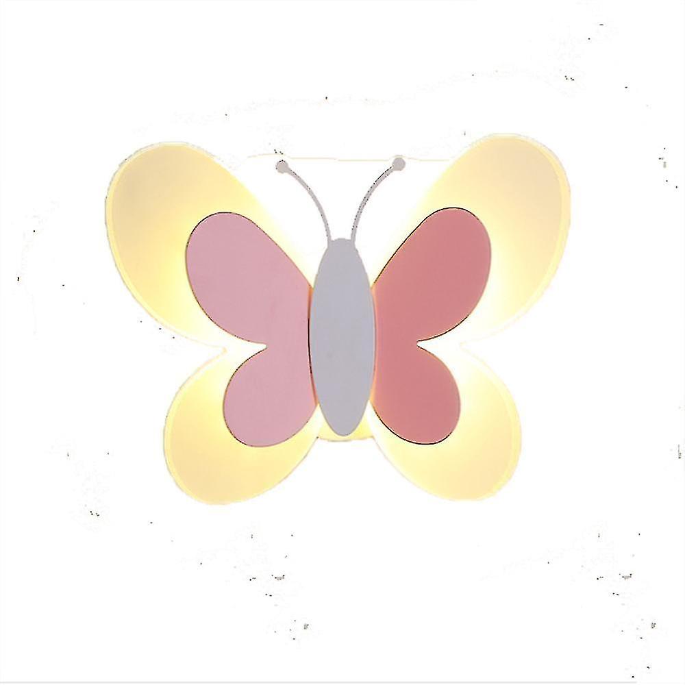 14w Creative Led Children's Room Wall Lamp Cartoon Butterfly Wall Lamp Bedside Lamp(warm Light)