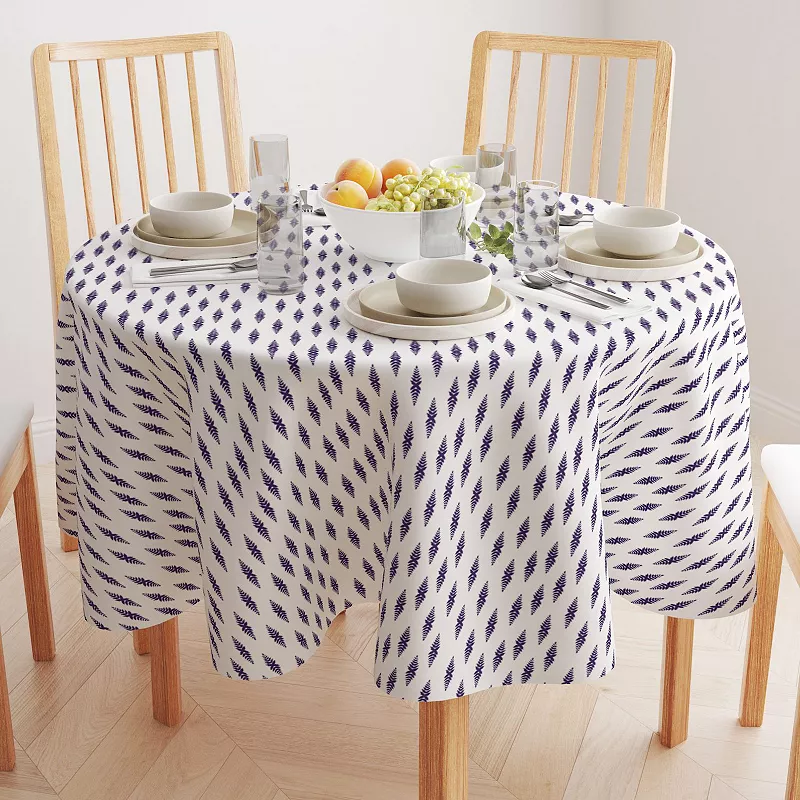 Round Tablecloth， 100% Polyester， 60 Round， Boho Design