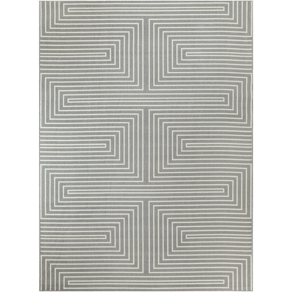 Paskal Geometric Striped Indoor/Outdoor Area Rug