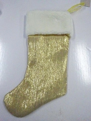 17 Champagne With White Fur Stocking