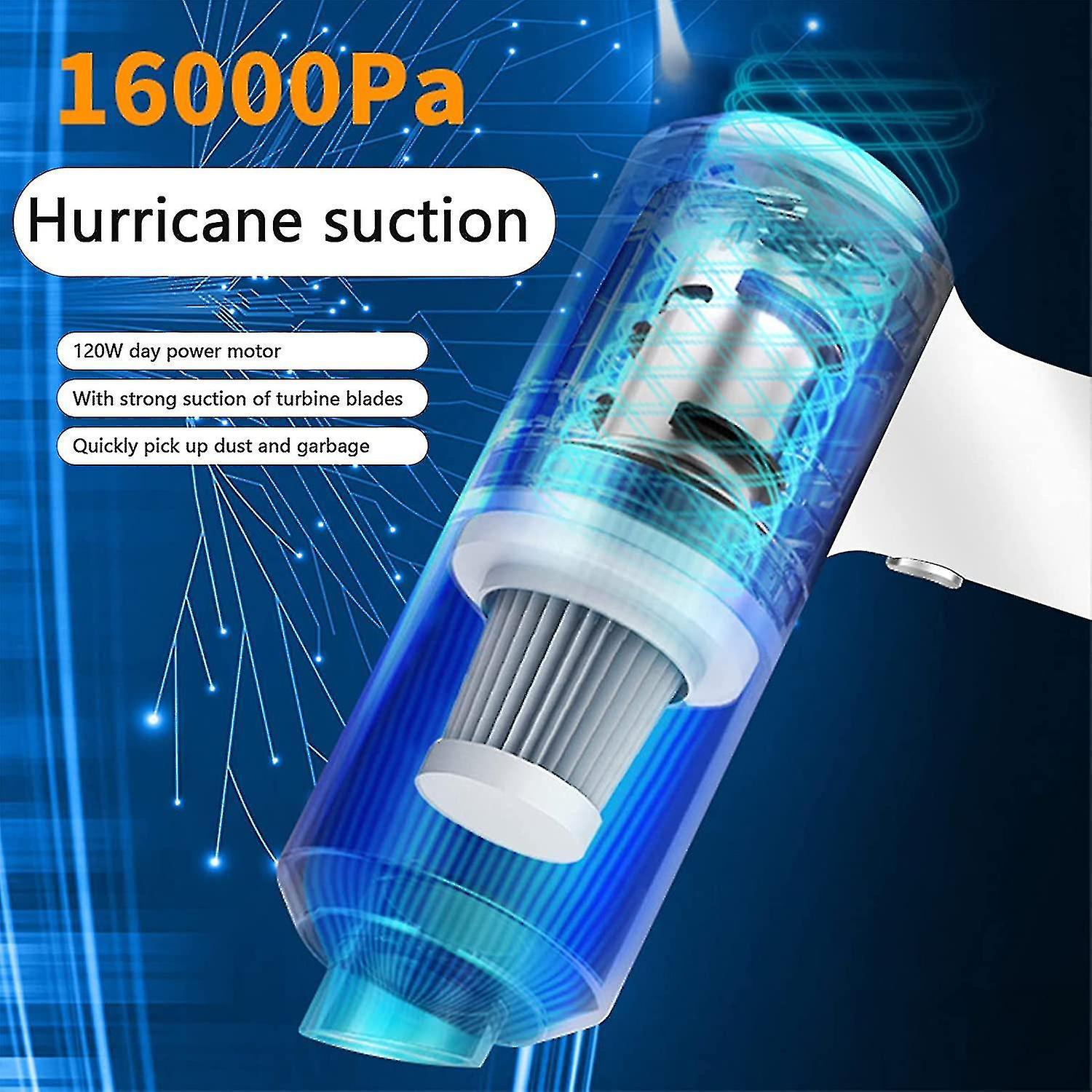 120w 12000pa Vacuum Cleaner Handheld Cordless Vacuum Cleaner For Home Car Pet Hair Cleaning/window Cleaner Usb Charging Lithium Lon New