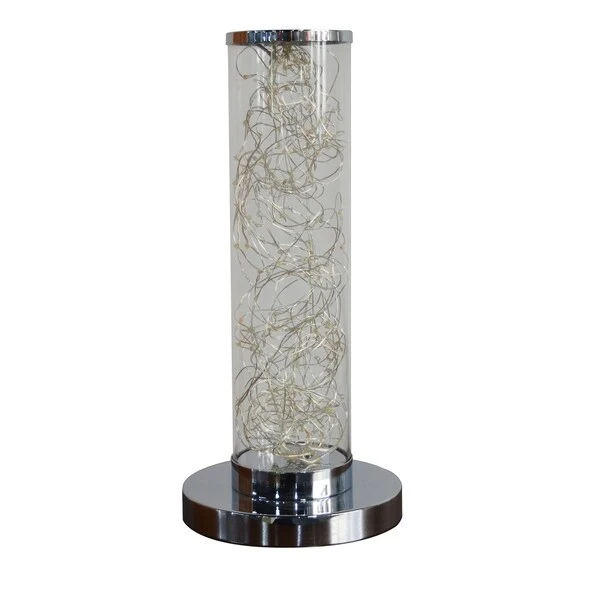 Exposed Rope LED Minari Clear Column Floor Lamp