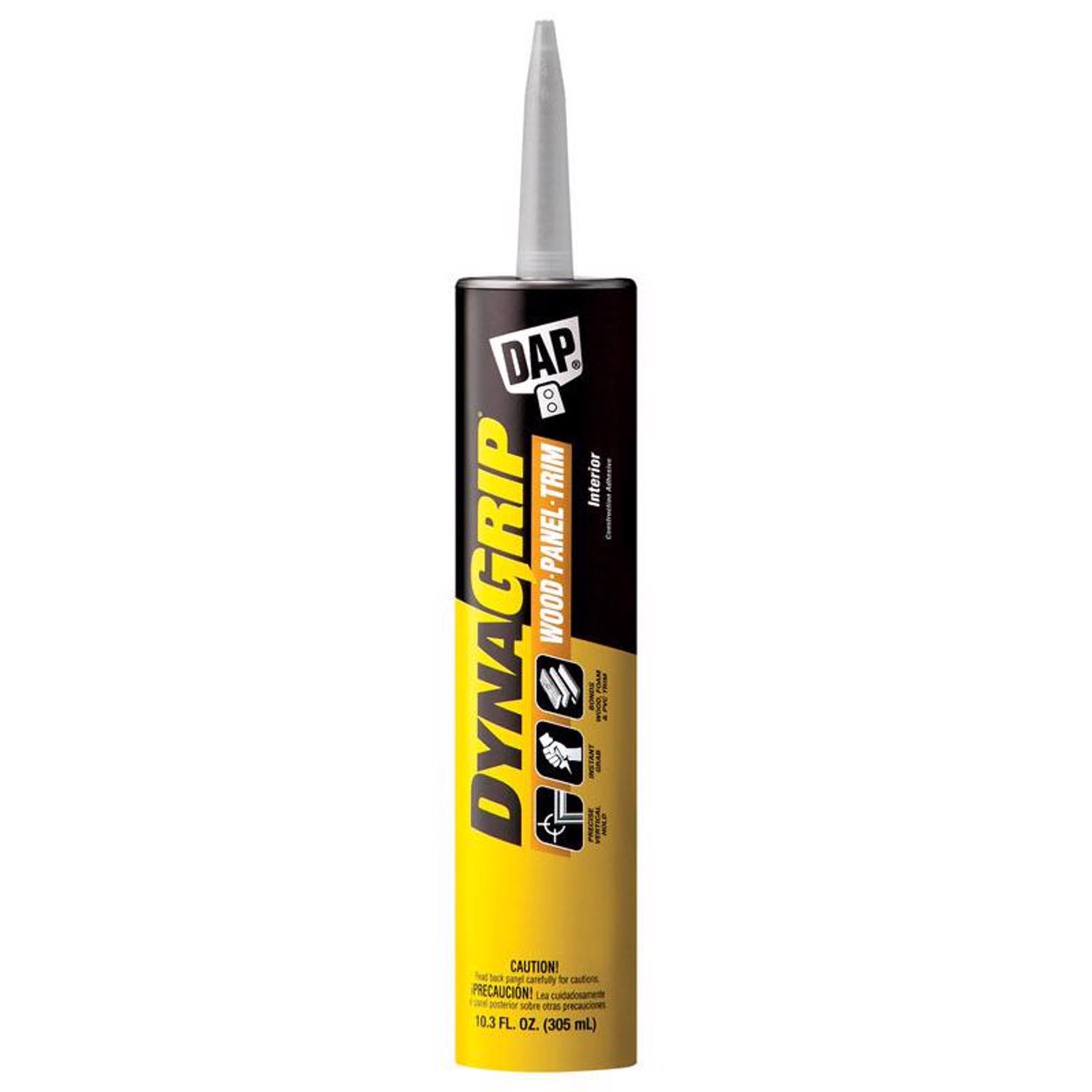 DAP DynaGrip Wood， Panel and Trim Construction Adhesive 10.3 oz