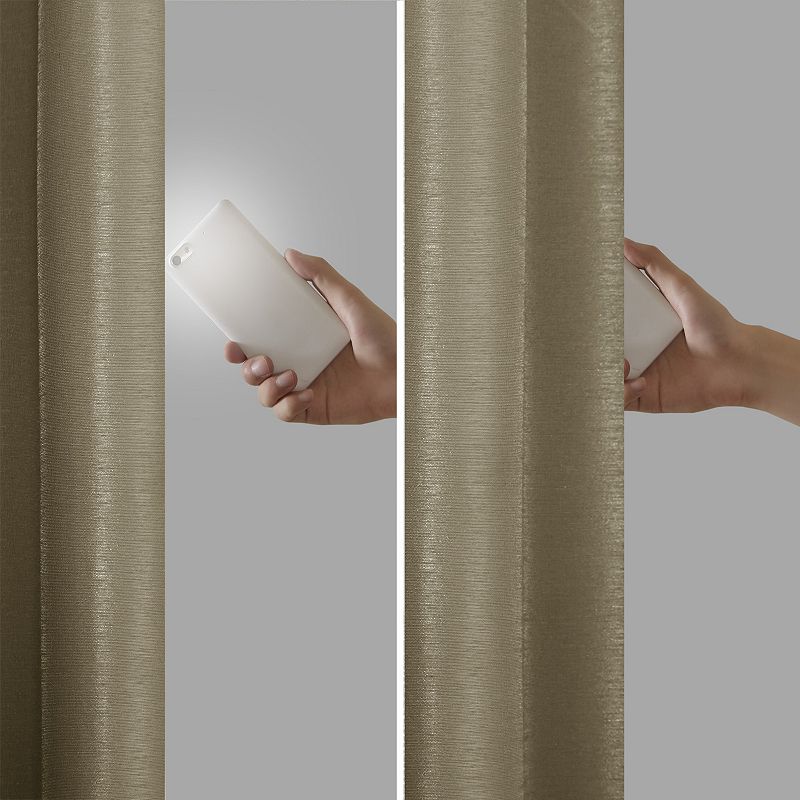 Madison Park 1-Panel Natalie 100% Blackout Thermal Twist Tab Window Curtain